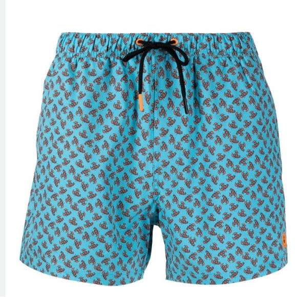 Save the Duck Ademir lobster-print swim shorts - Blue Size Large NWT - Picture 1 of 14